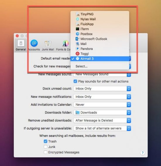 default folder x for mac